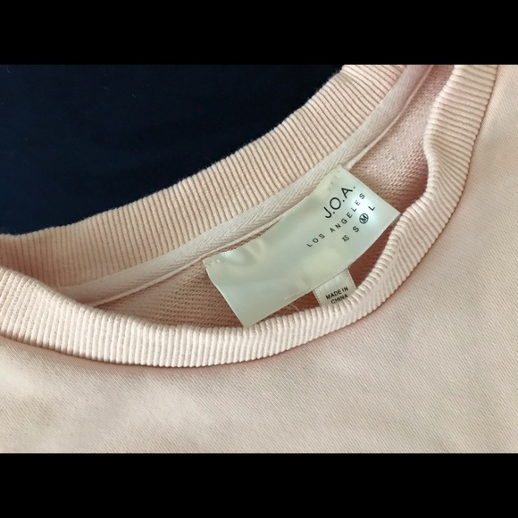 J.O.A. Light Pink Sweatshirt with Ruffles - Picture 4 of 5